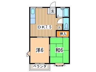 サンハイツ湘南　Ａの物件間取画像